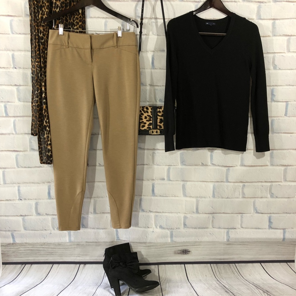 The Limited Drew Fit Pant. Equestrian Style Pants Tan. Size 8.